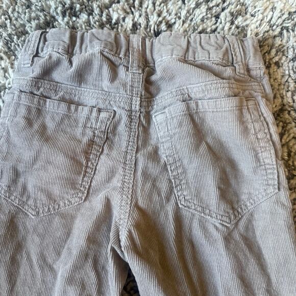 H&M Boys Gray Corduroy Jeans Pants 5 6 Adjustable Waist Slim Fit - Picture 6 of 9